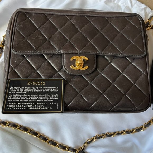 Vintage Chanel Leather Shoulder bag - Authentication Card included - Picture 5 of 7